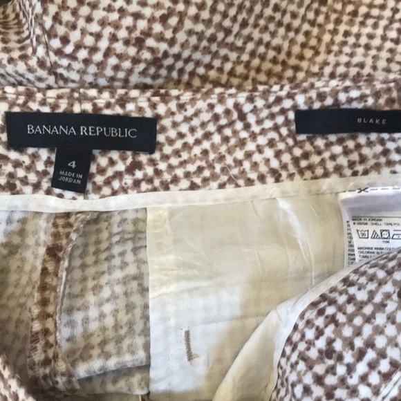 BANANA REPUBLIC Blake Cropped  Print Pant, sz 4 - Picture 7 of 8